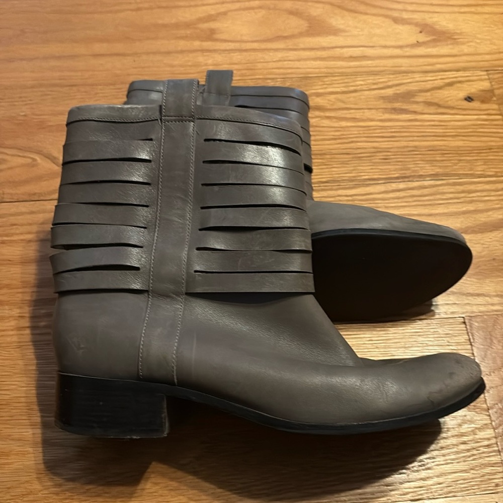 Cole Haan Maria Sharipova gray mid boots size 9b